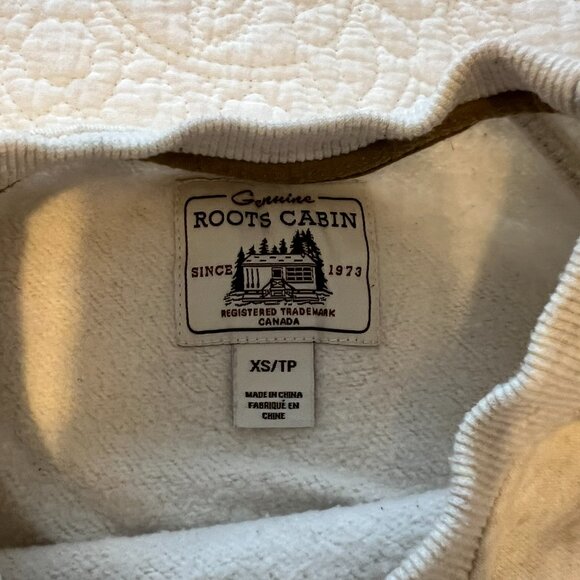 Roots Cabin Crewneck Sweatshirt Heathered Oatmeal - Picture 3 of 9